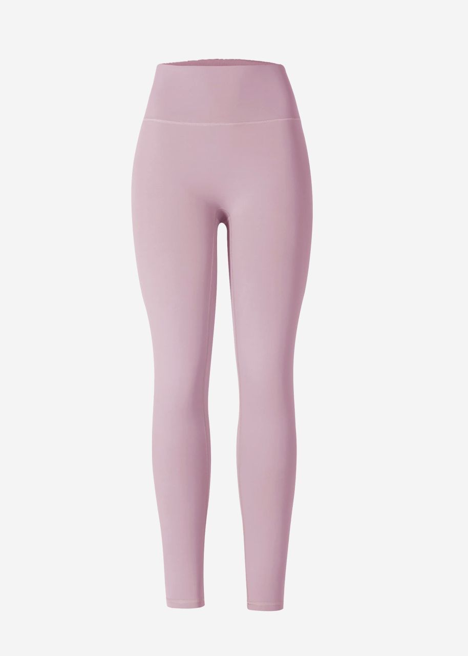 High waist sports leggings - dusky pink