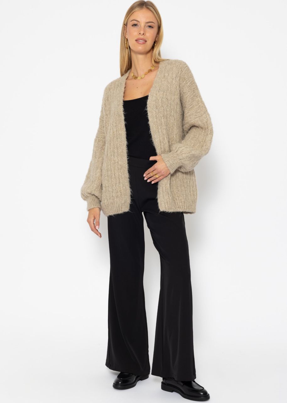 Jessica Haller Oversize cardigan with structure - beige