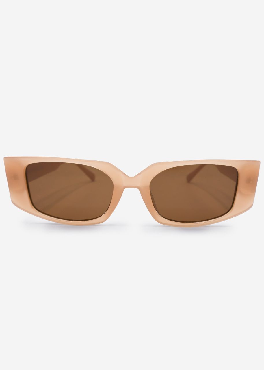 Transparent sunglasses - nude