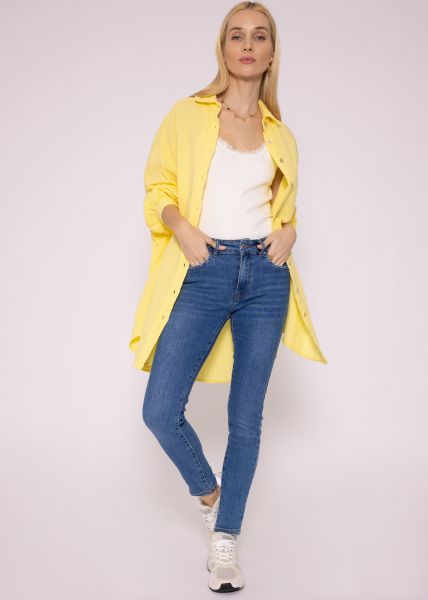 Toegeven toren commentaar Muslin blouse yellow long oversize | SassyClassy.com