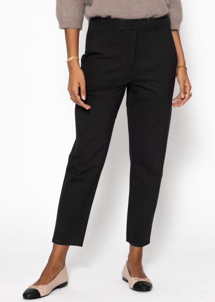 Jersey Chinos, black