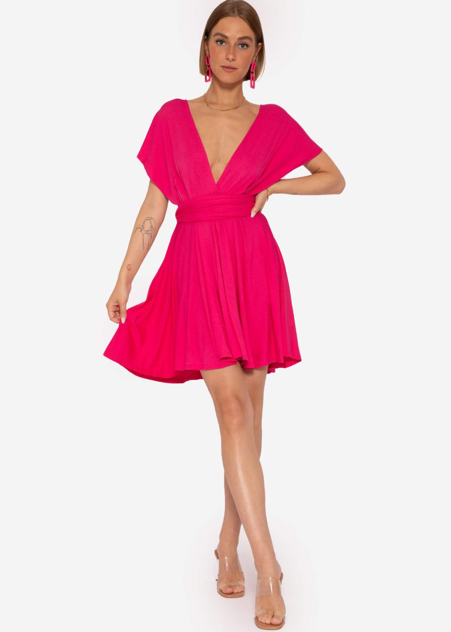 Multiway dress, raspberry red