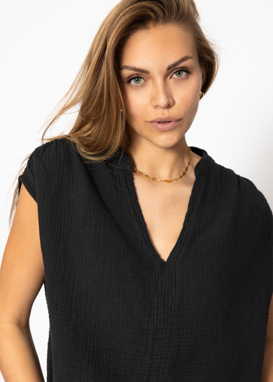 Muslin shirt - black