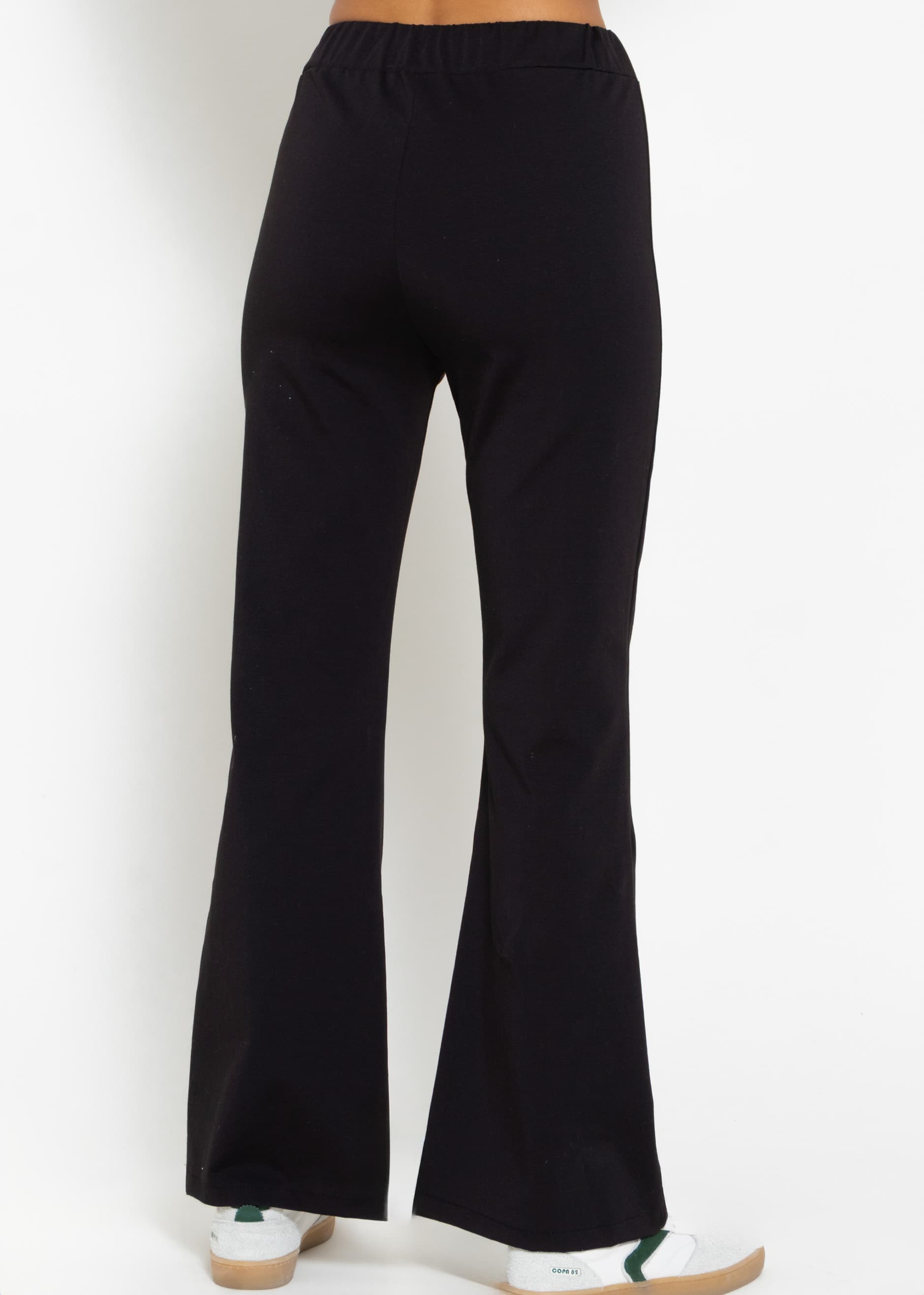Flared jersey pants