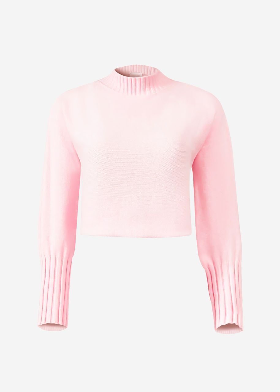 Casual crop jumper - pink