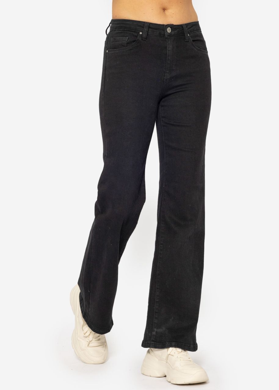 Flared jeans - black