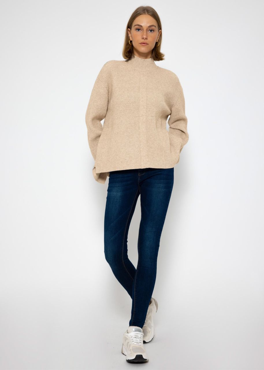 Turtleneck sweater - taupe