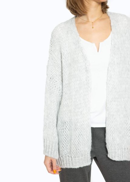 Oversize cardigan - light grey