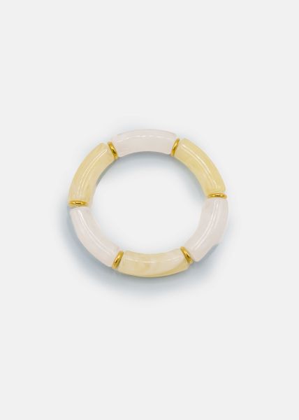 Bracelet with pearls in off-white