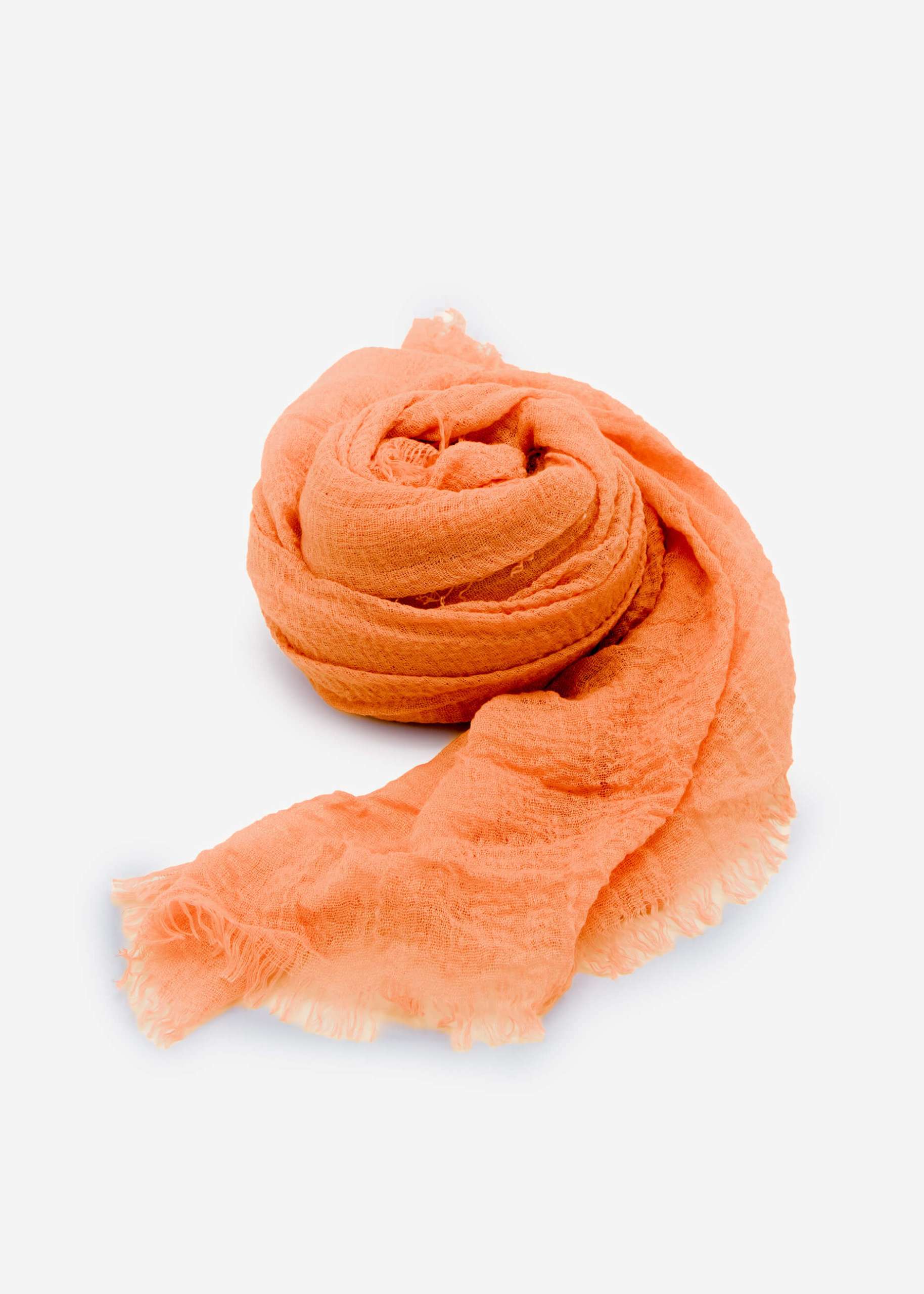 Muslin scarf, salmon