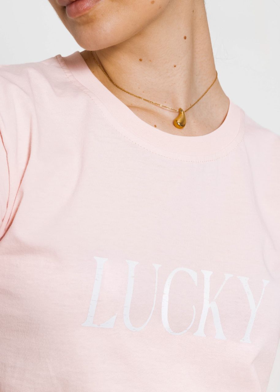 T-shirt LUCKY, pink