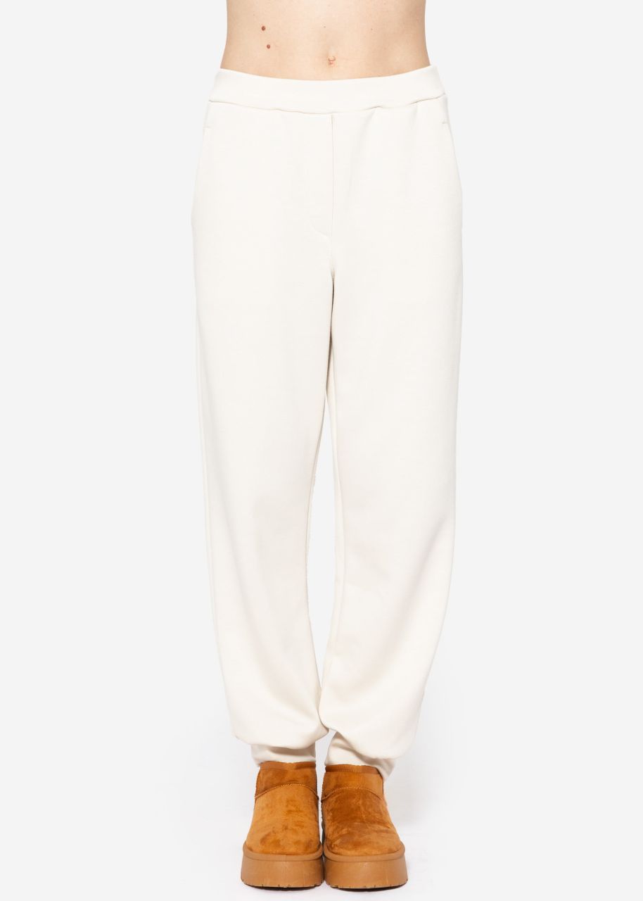 Soft jogging trousers - offwhite