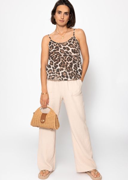 Muslin trousers - beige