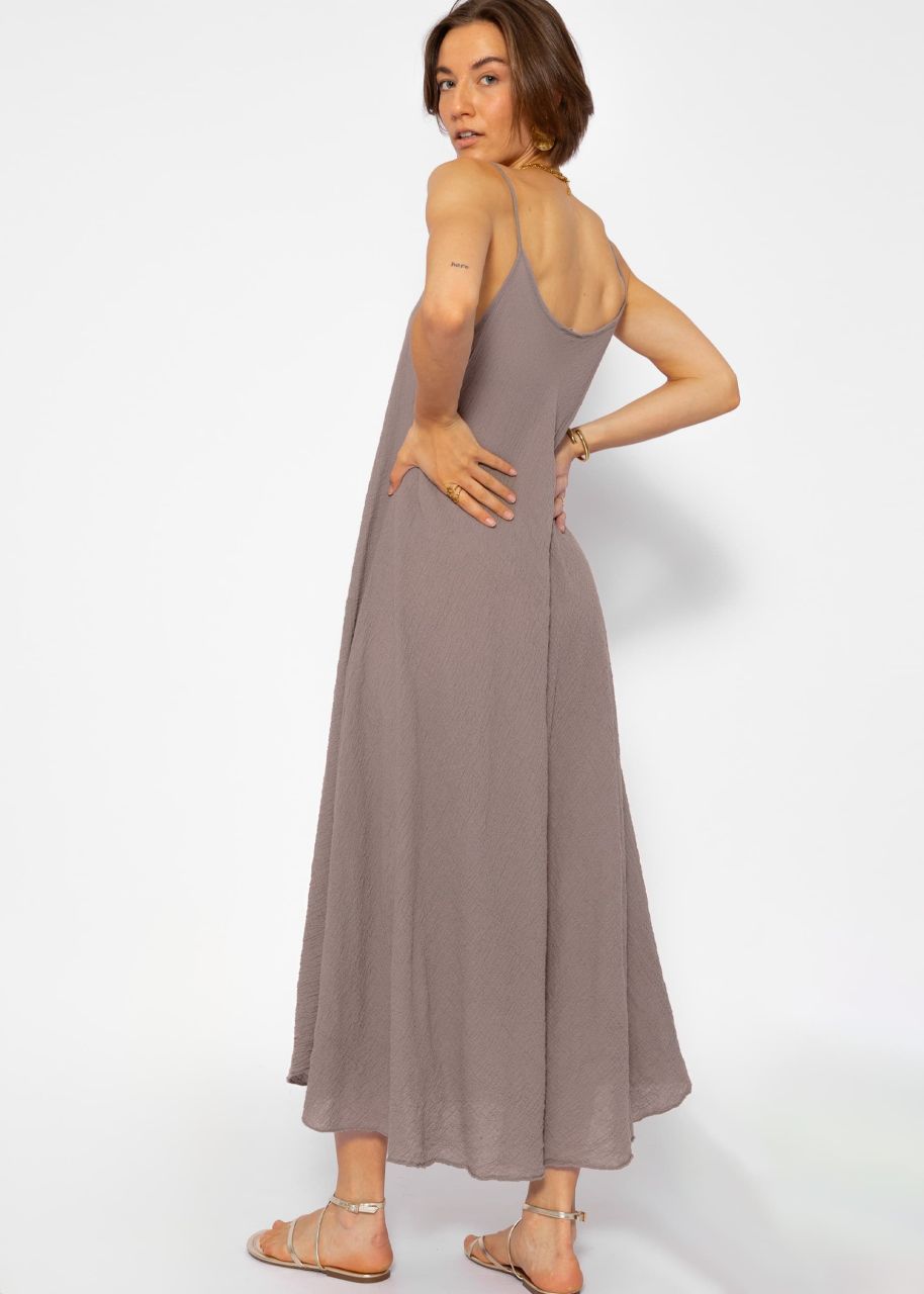 Muslin beach dress - taupe