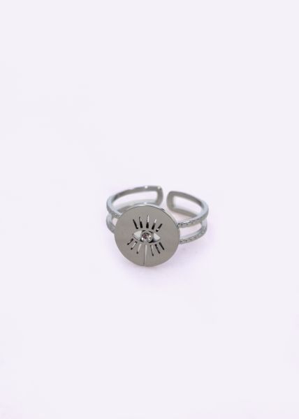 Ring with eye, silver