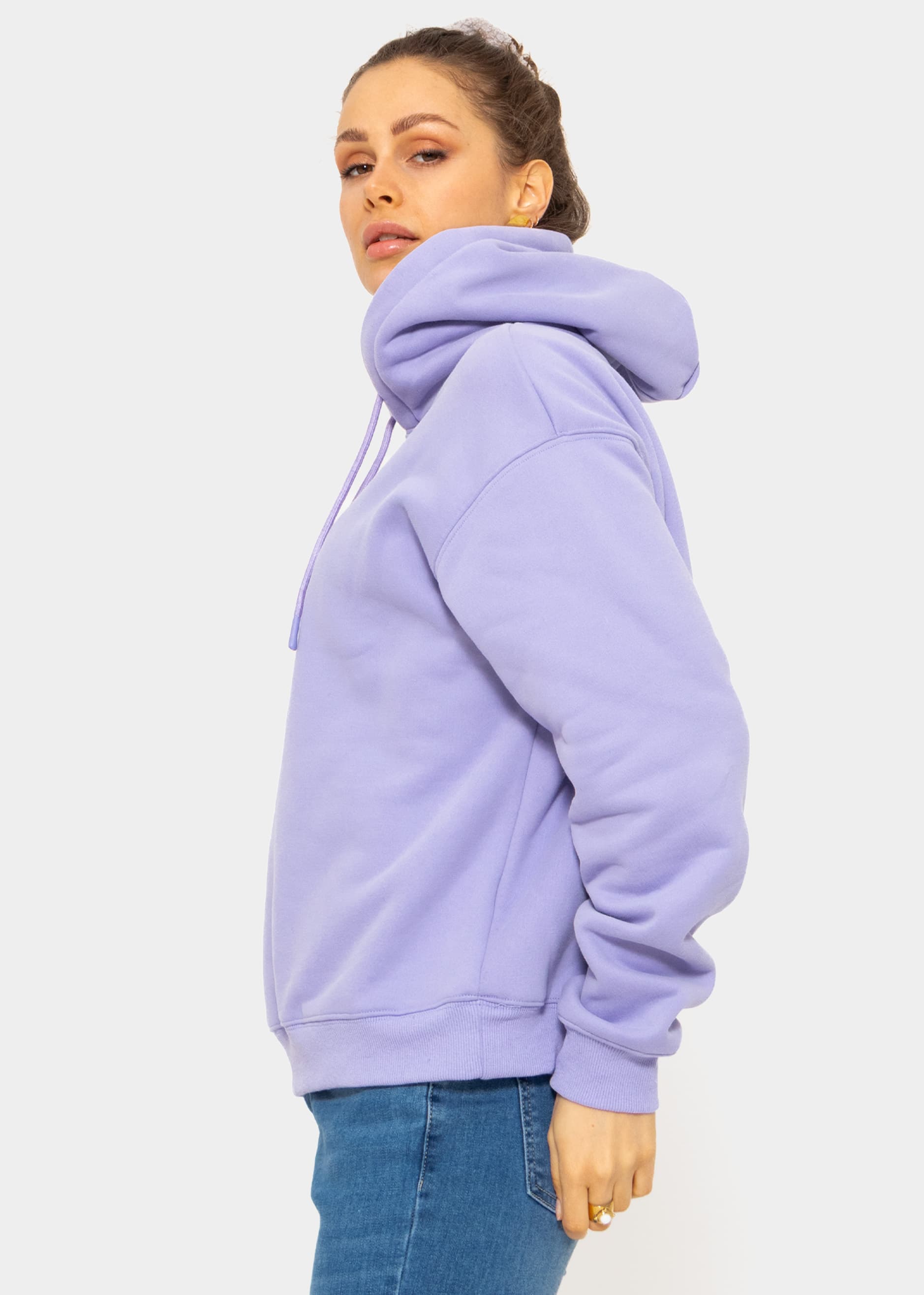 Sweatshirt with hood - purple