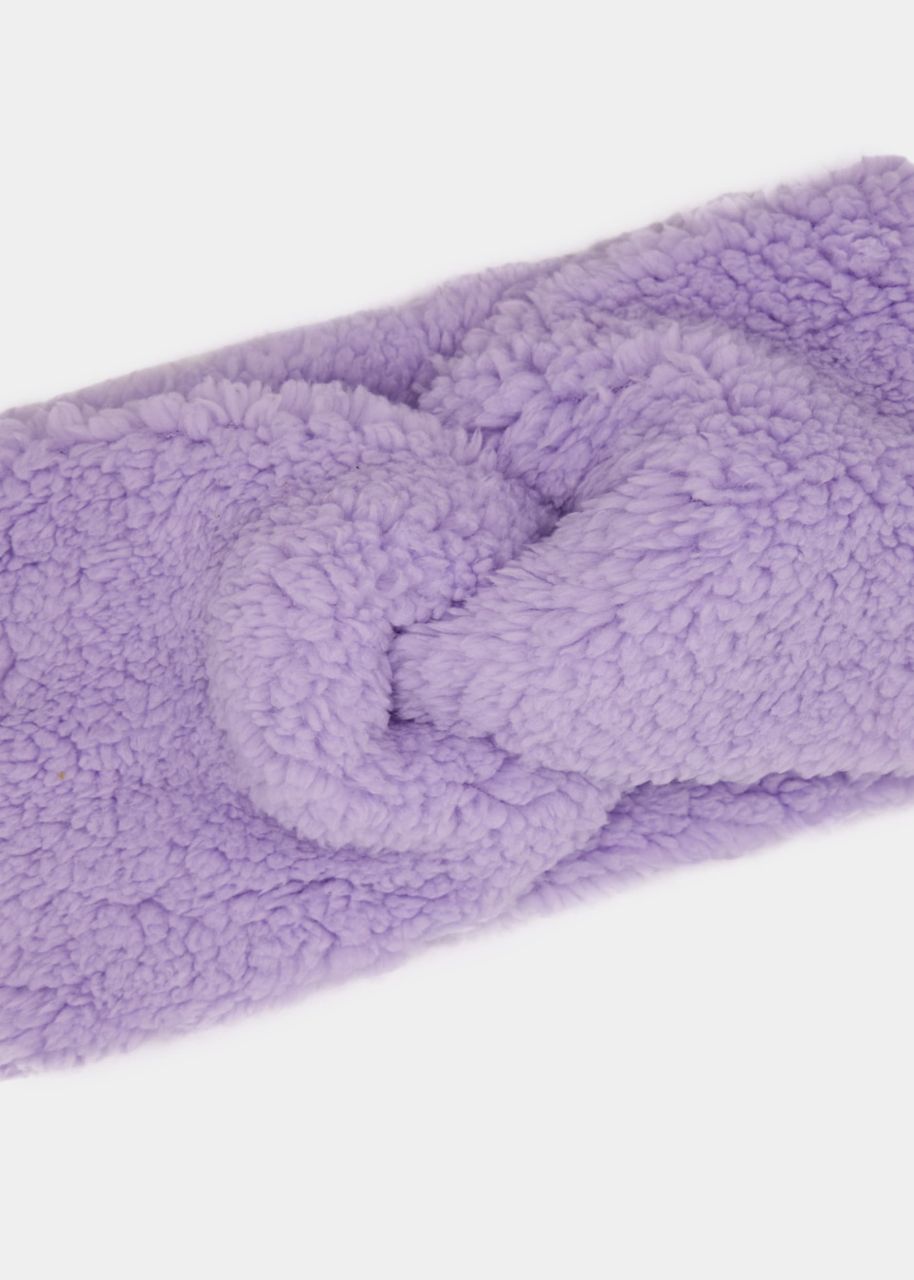 Teddy headband - purple