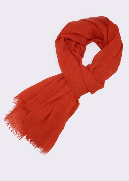 Muslin scarf, orange red