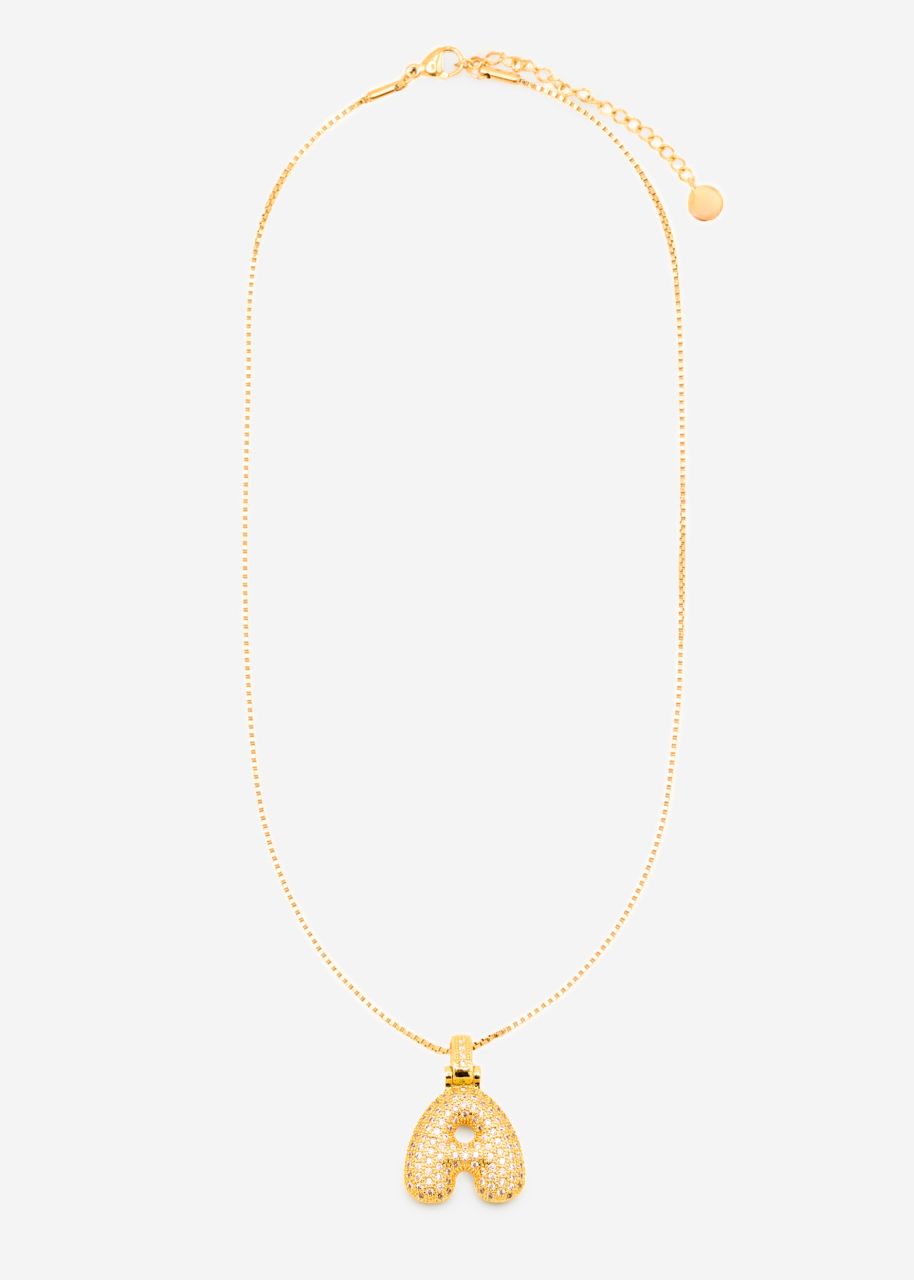 Letter chain - A - gold