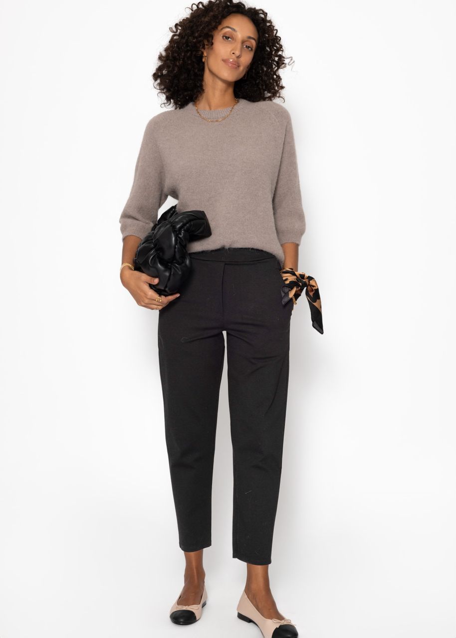 Jersey Chinos, black