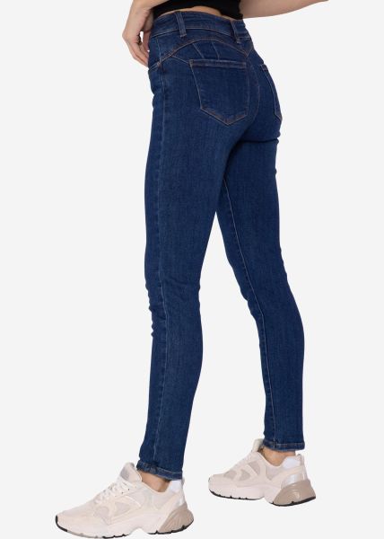 Highwaist push-up jeans, medium blue