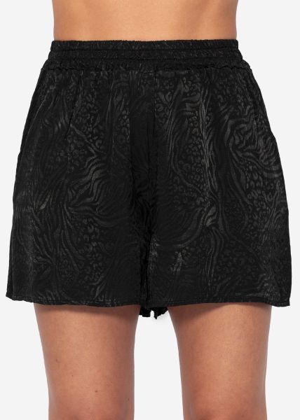 Jacquard shorts - black