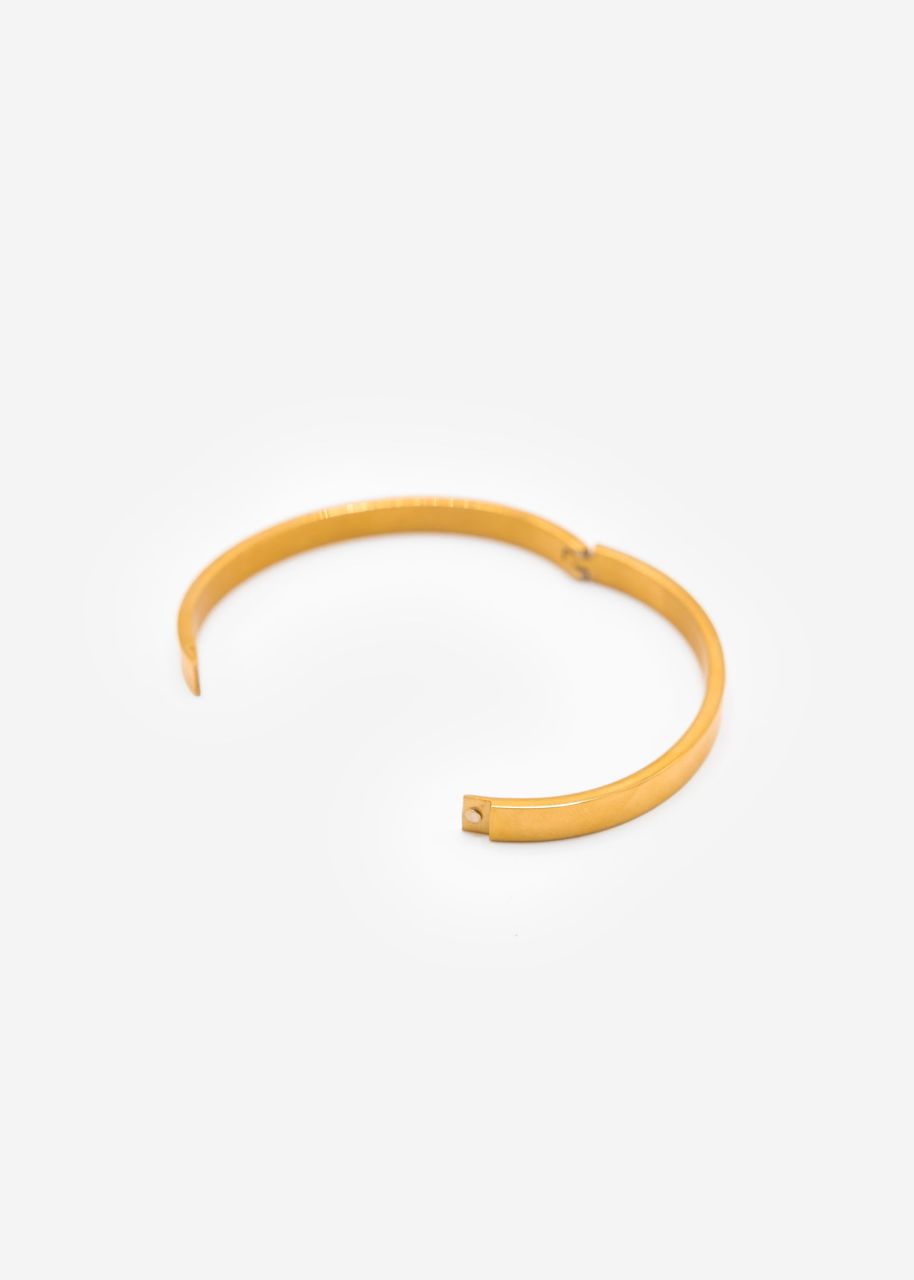 Flat bangle - gold