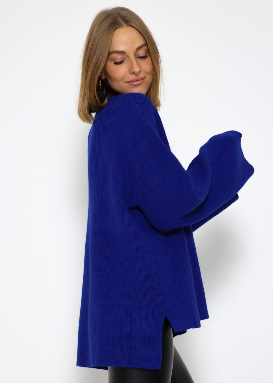 Turtleneck jumper - royal blue