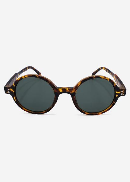 Round sunglasses - tortoise brown