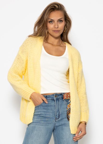 Oversized cardigan - butter yellow