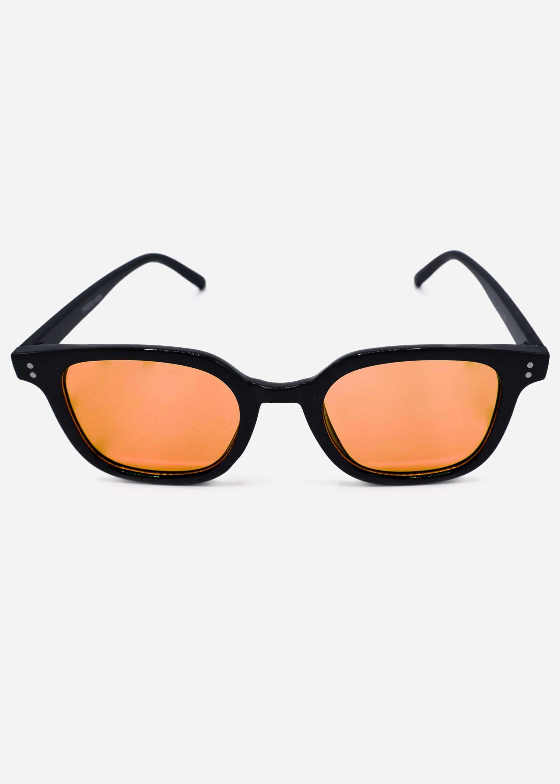 Black sunglasses with orange tinted lenses - black