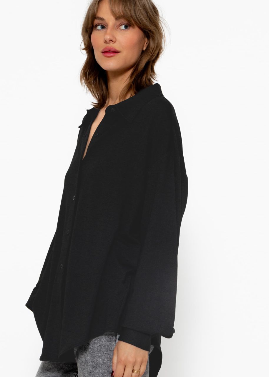 Jersey blouse - black