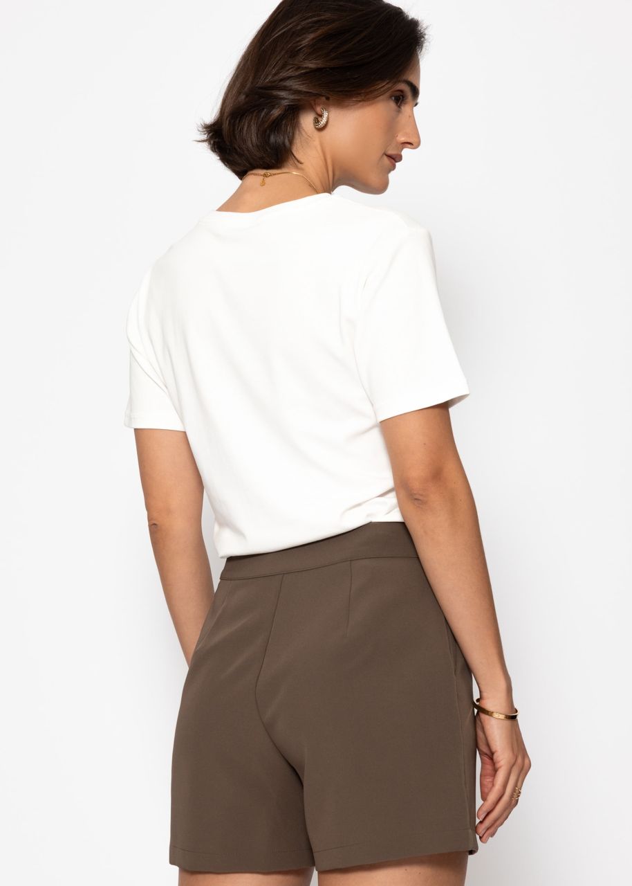 Elegant shorts - taupe