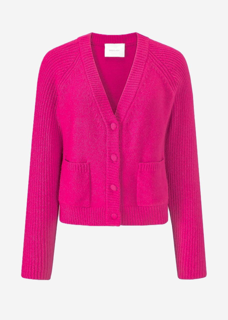 Raglan Cardigan - pink