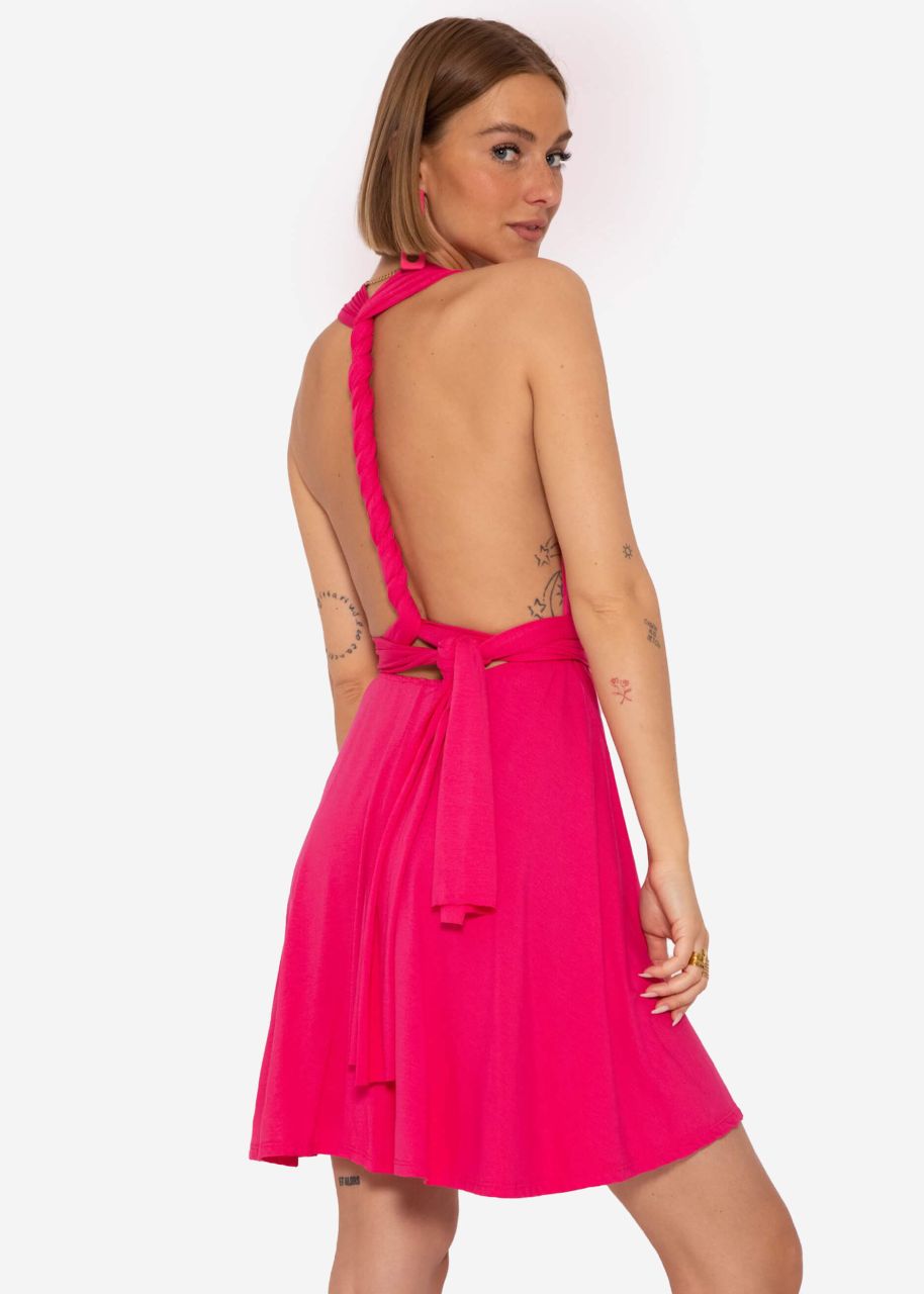 Multiway dress, raspberry red