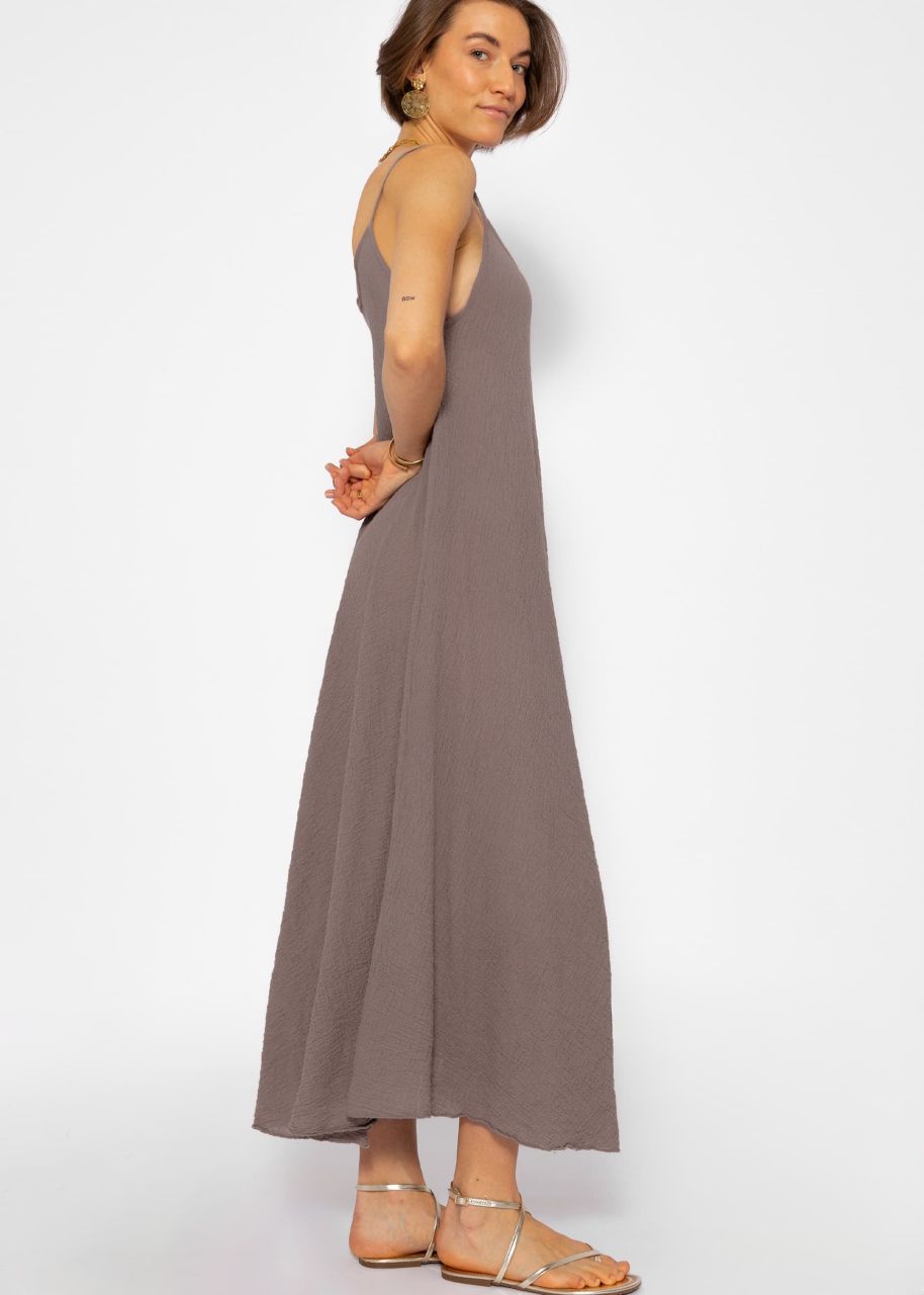 Muslin beach dress - taupe