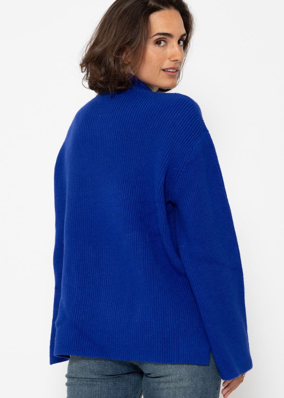 Turtleneck jumper - royal blue