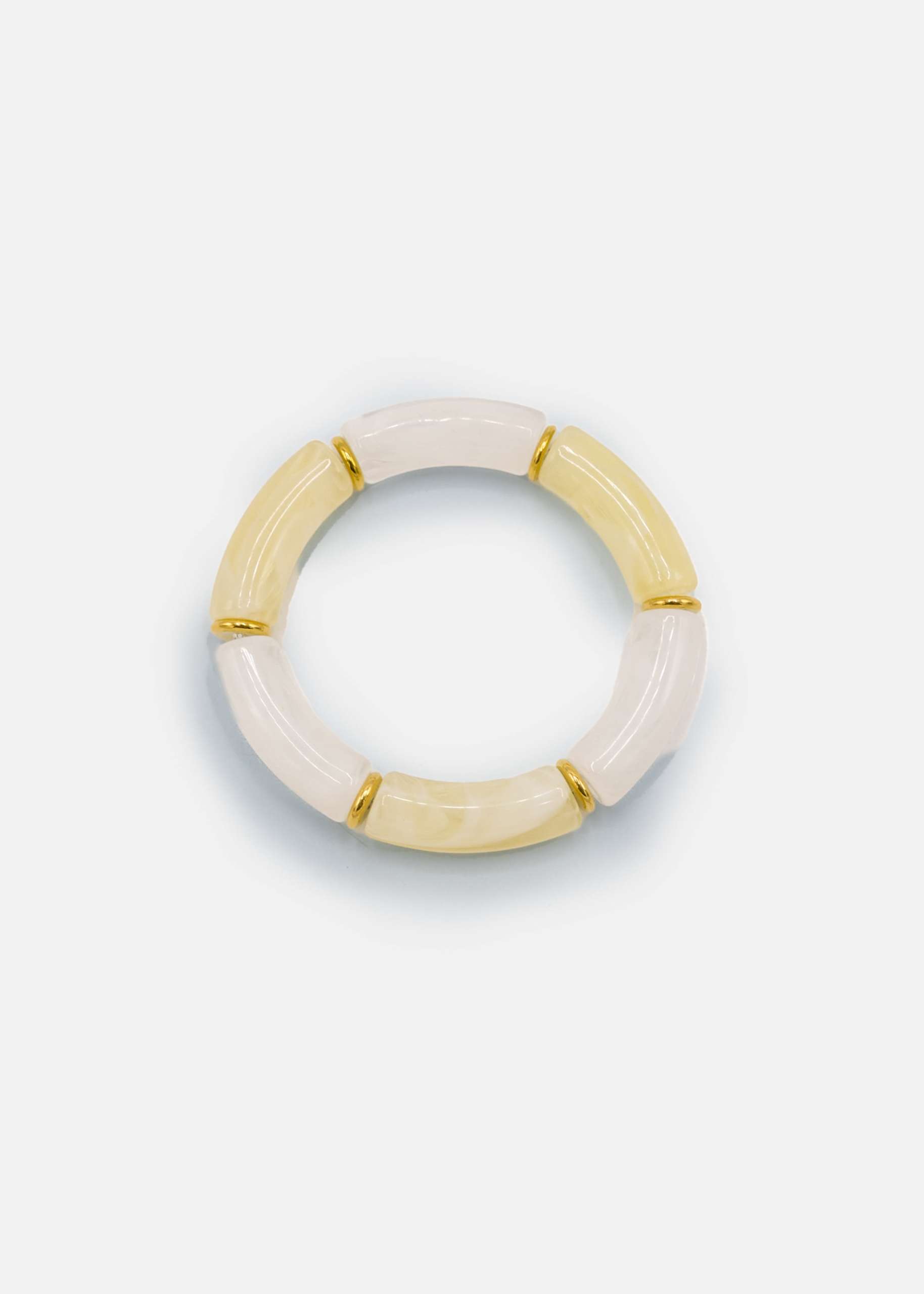 Bracelet with pearls in off-white
