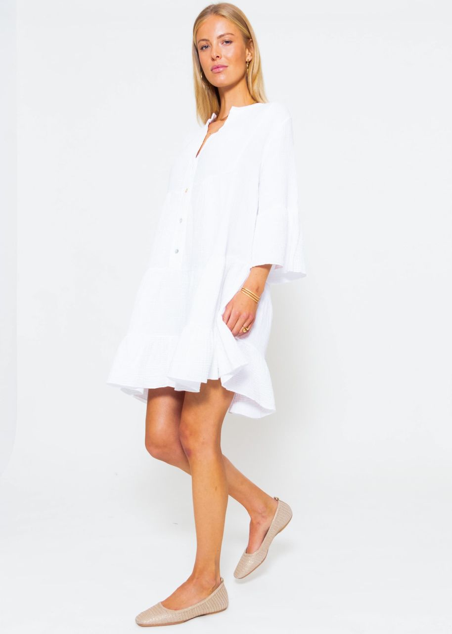 Muslin dress, white