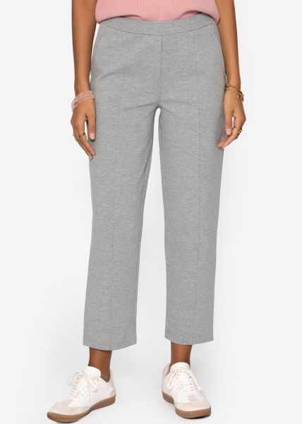 Jersey chinos - light gray