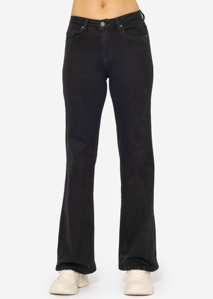 Flared jeans - black