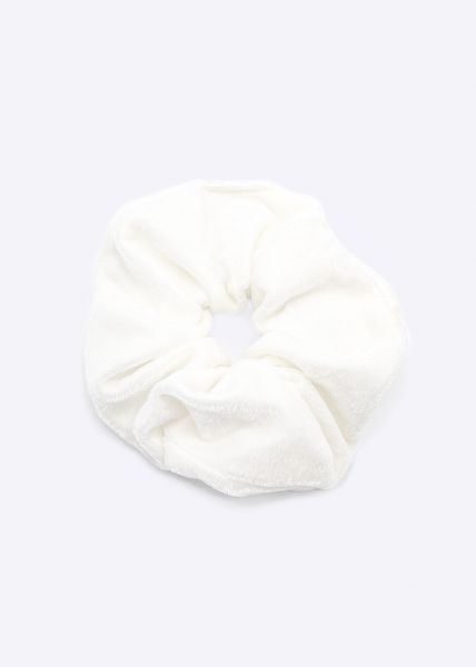 Velvet scrunchie, offwhite