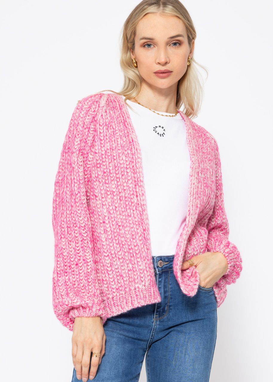 Raglan cardigan - pink