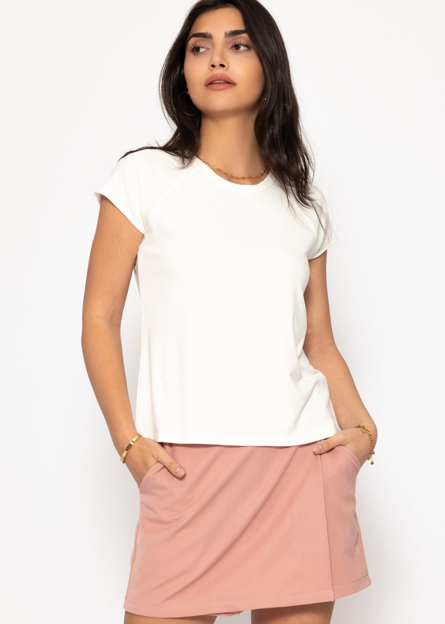 T-shirt with raglan seam - offwhite