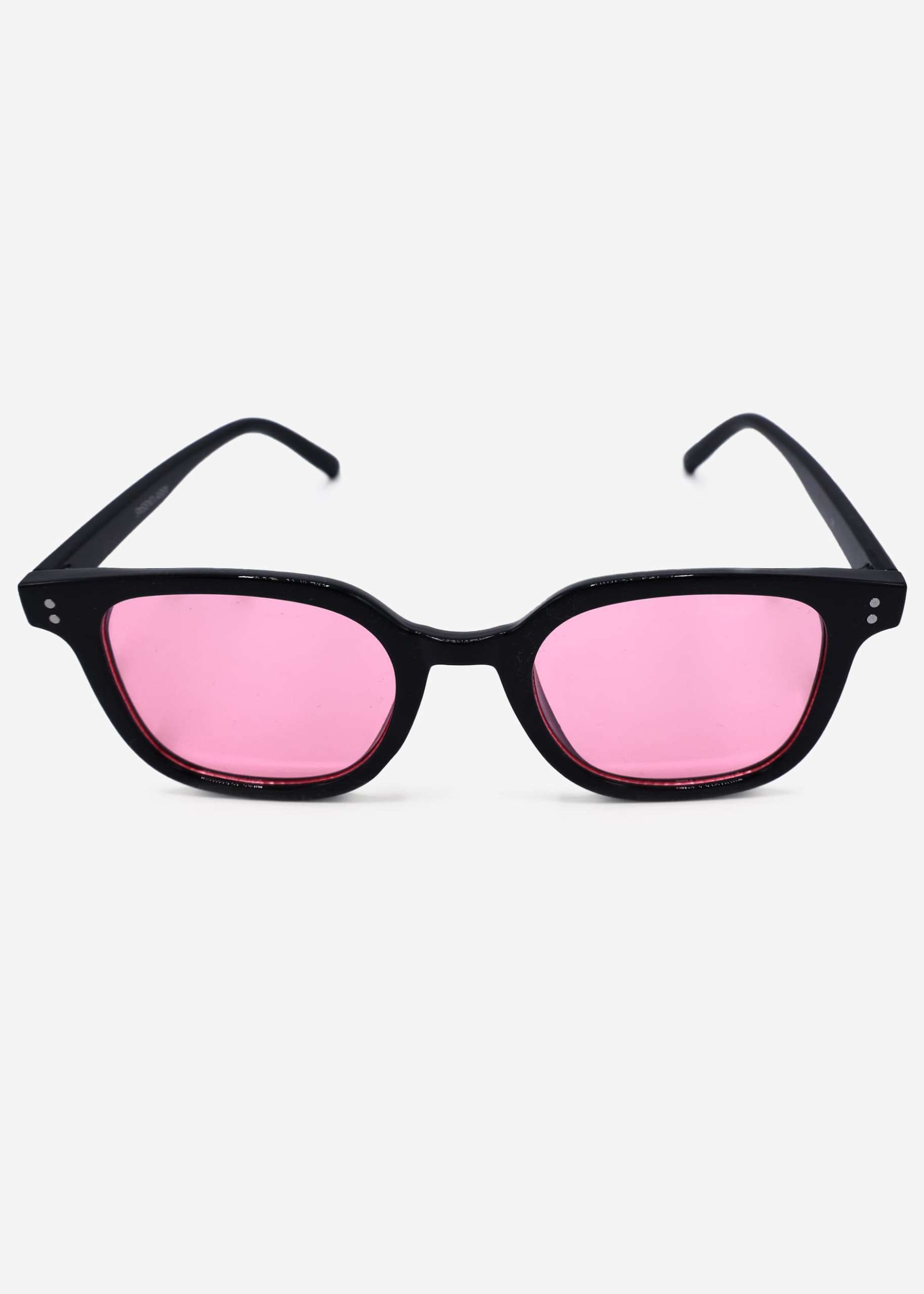 Sunglasses with pink tinted lenses - black