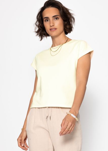 Sweatshirt with back detail - butter yellow