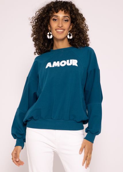 Sweatshirt "AMOUR", blue