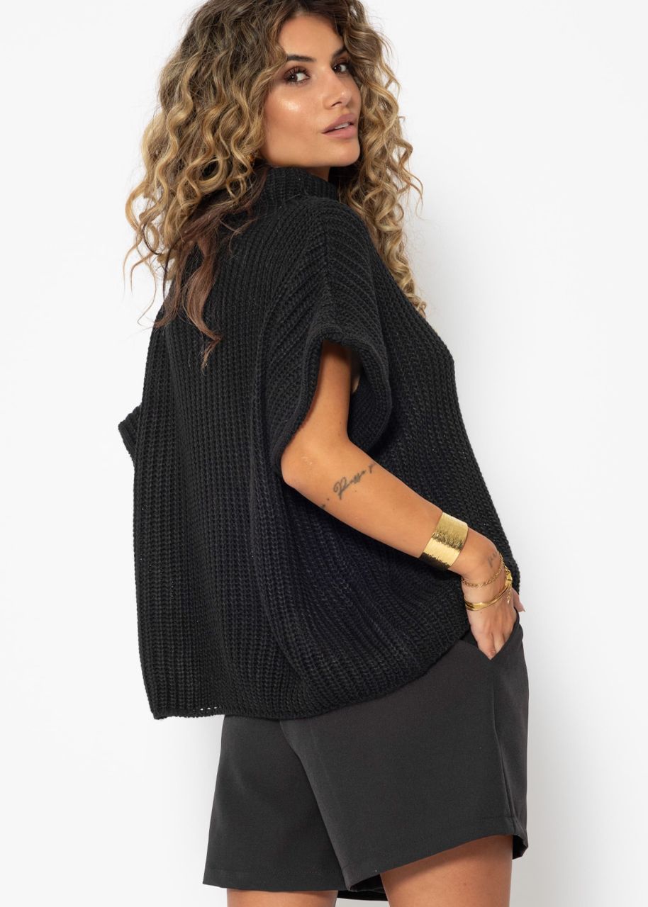 Jumper with turtleneck - black