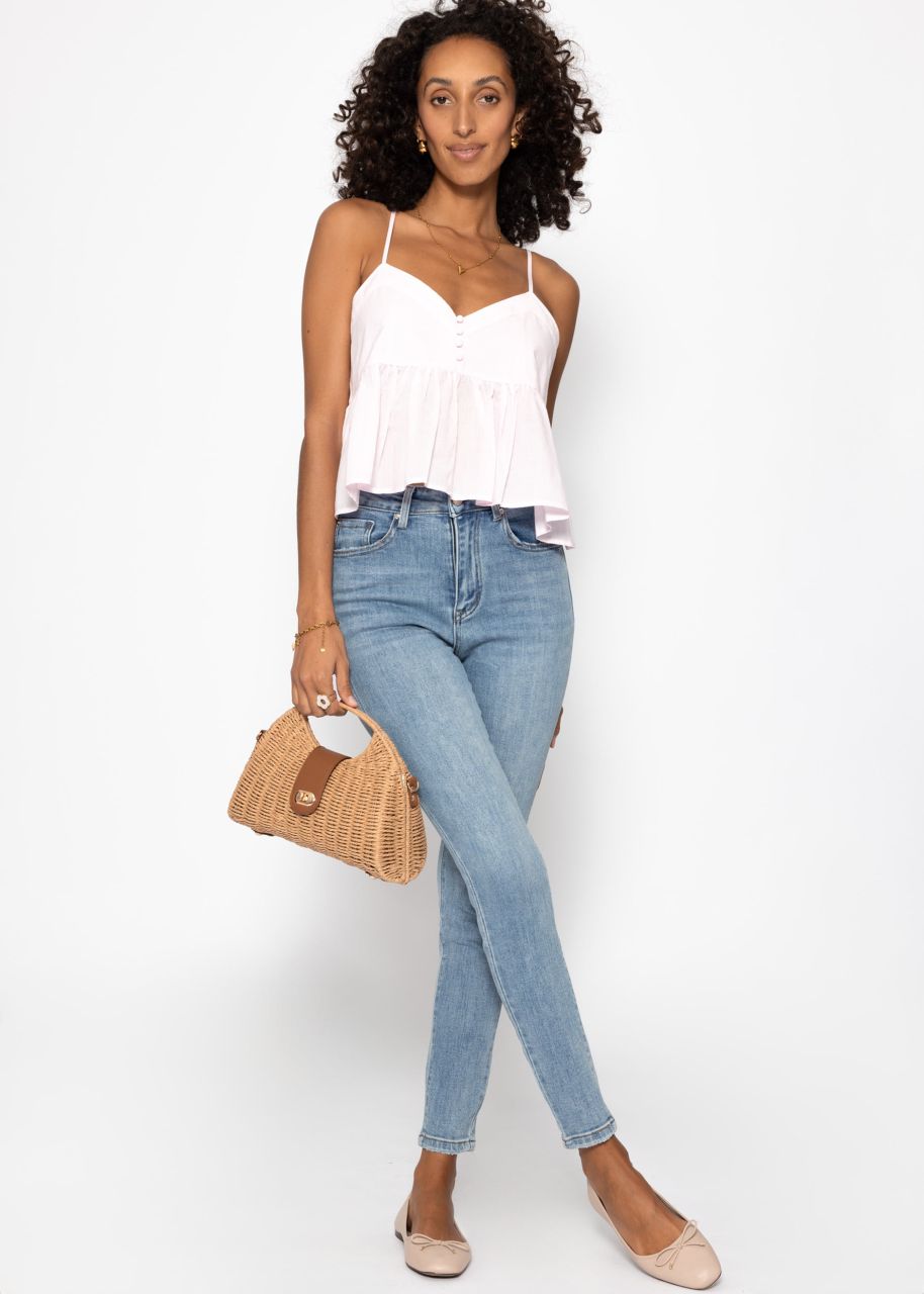 Highwaist skinny jeans - light blue