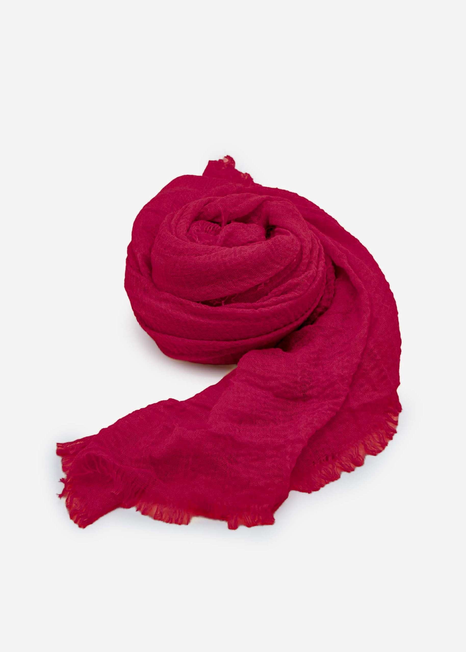 Muslin scarf - burgundy